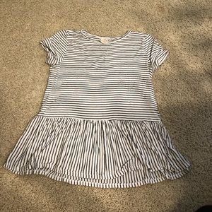 Peplum stripped top